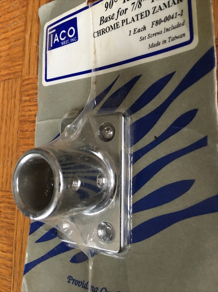 90 DEGREE RECTANGULAR BASE FOR 7/8” TUBING