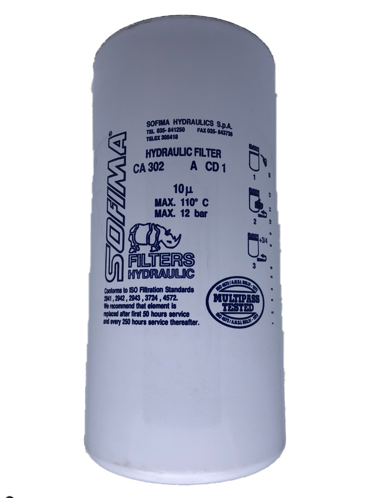 SOFIMA CA-302ACD1 Hydraulic 10 Micron Filter (MAX 110 Degree C - MAX 12 BAR)