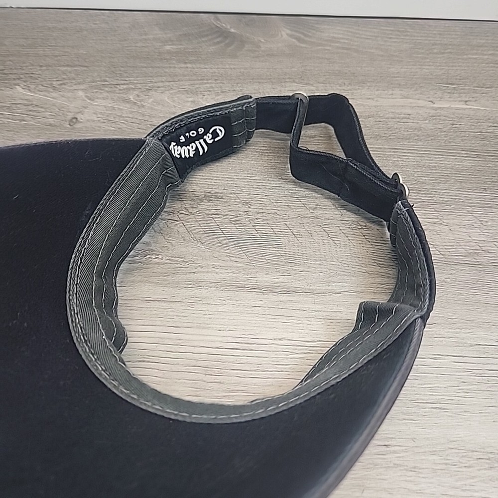 Black Adjustable Callaway Golf Visor