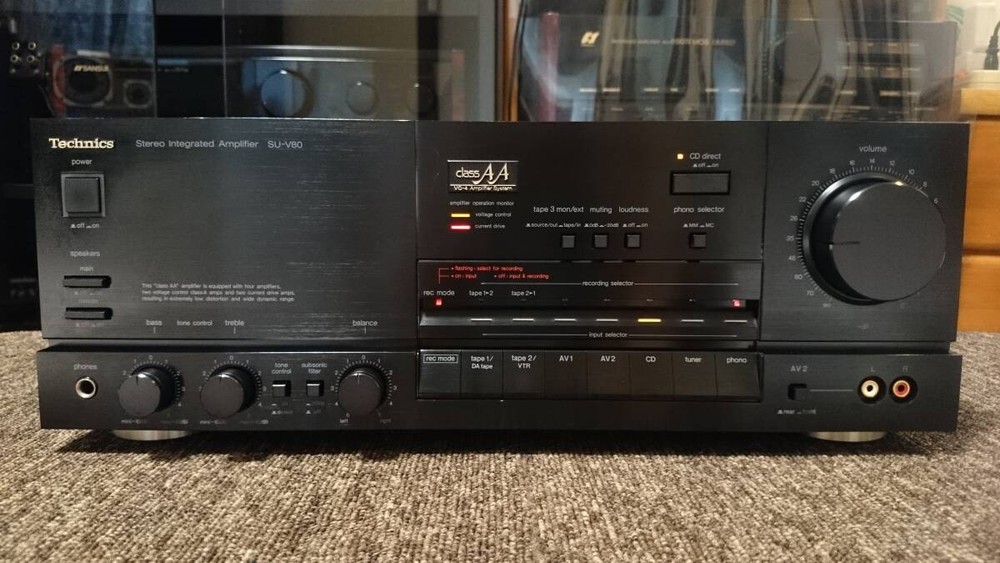 Technics SU-V80 Stereo Integrated Amplifier Class AA Transformer Tested JP JN02