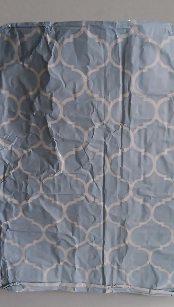 Blue White Geometric Pattern Bed Pillow Covers Rectangular 20 x 30 in Set