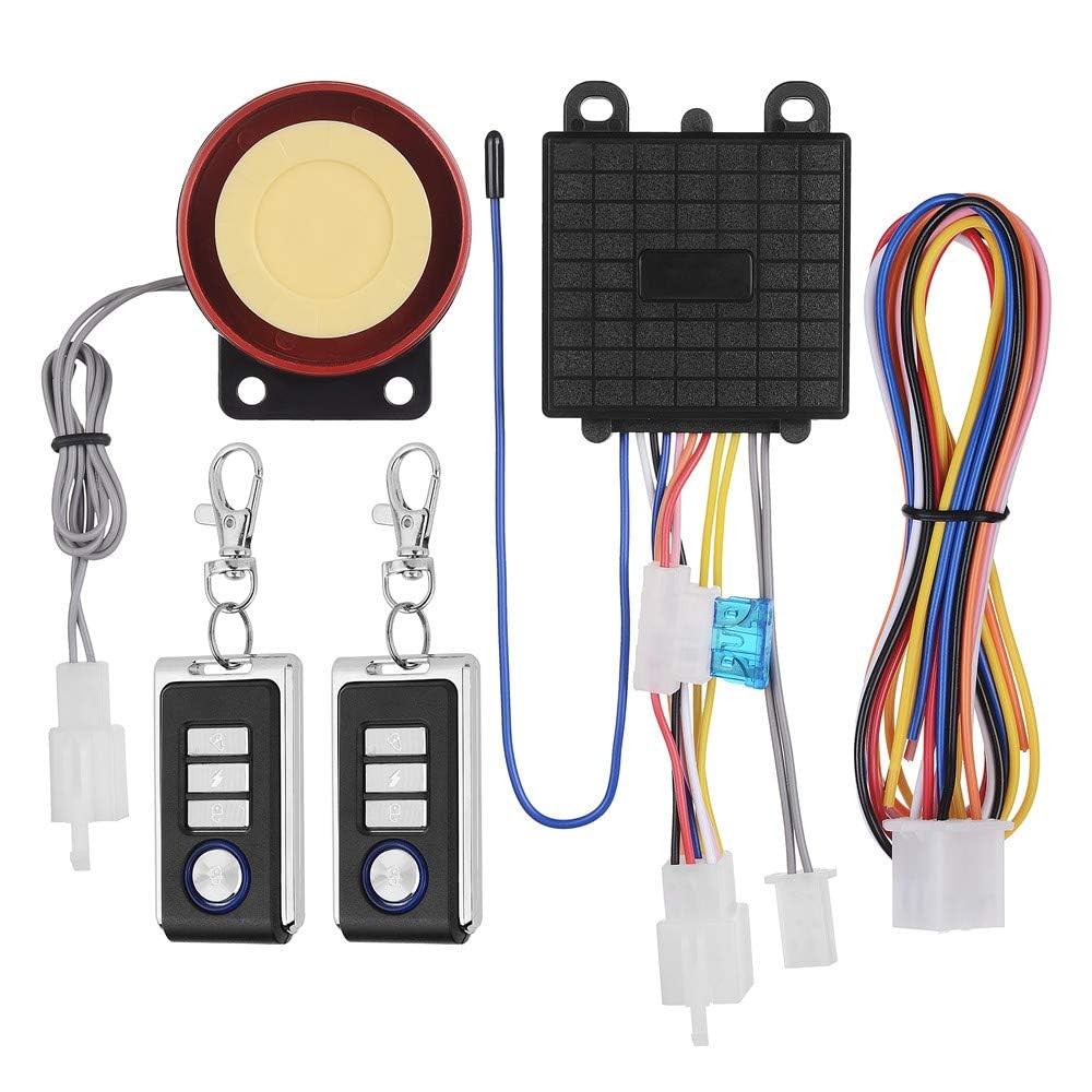 DC12V Motorcycle Anti-Theft Alarm Security System Remote Control Engine...