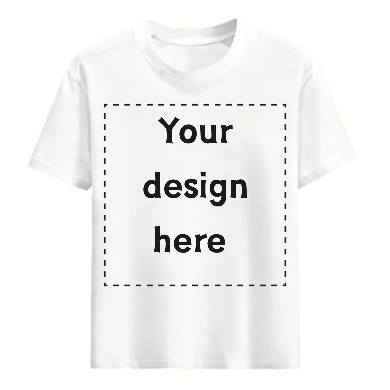 Custom T-Shirt Personalized Photo Text Logo Any Position Front Back Chest Unisex