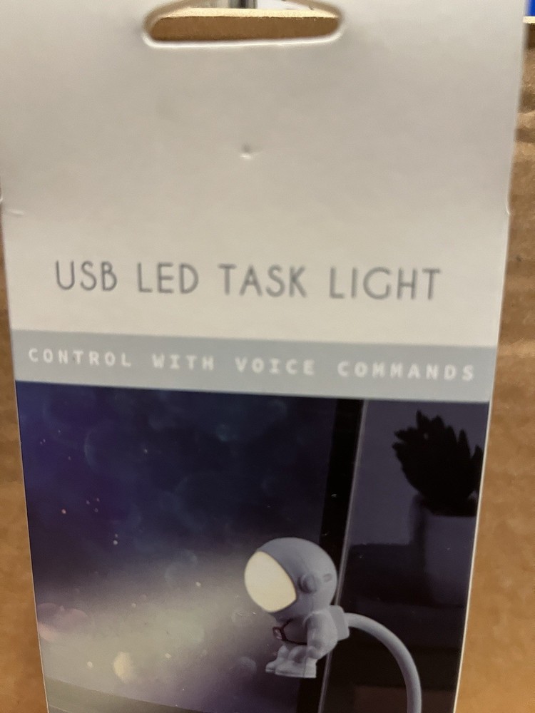 Astronaut NASA Space USB LED Task Light Control With Voice Command.