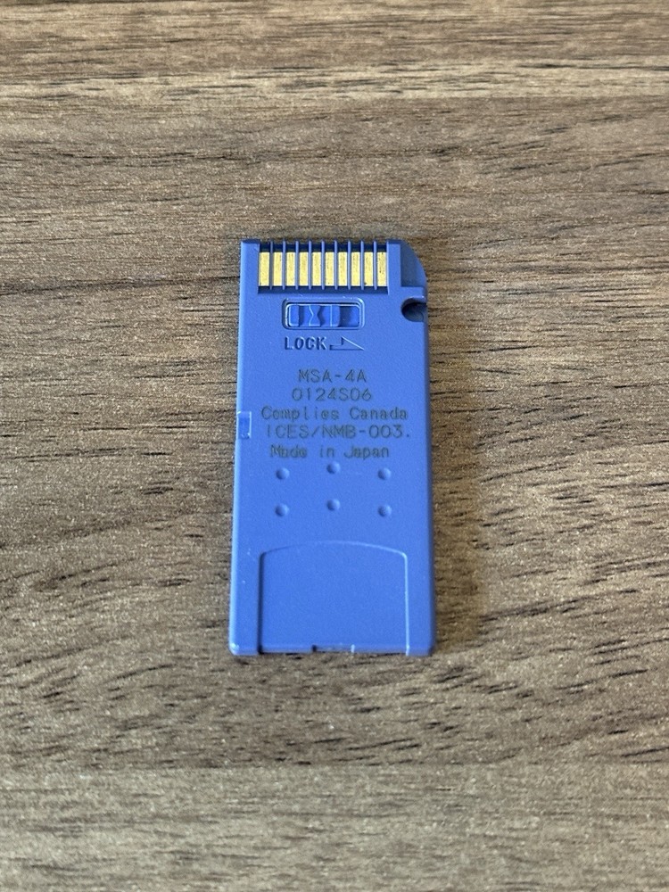 Sony Genuine Memory Stick 4MB MEGABYTE MSA-4A Camera Memory Card