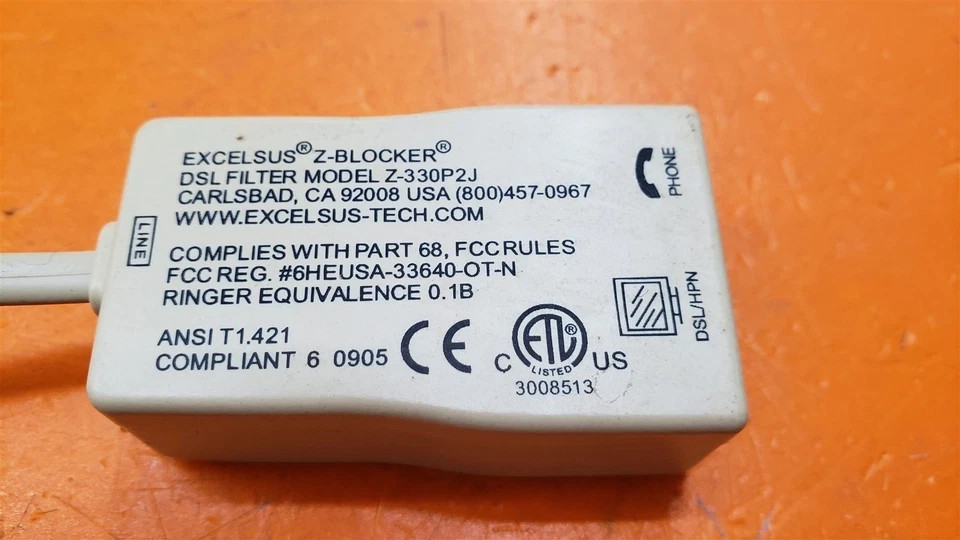 Excelsus Z-Blocker DSL Filter Model Z-330P2J