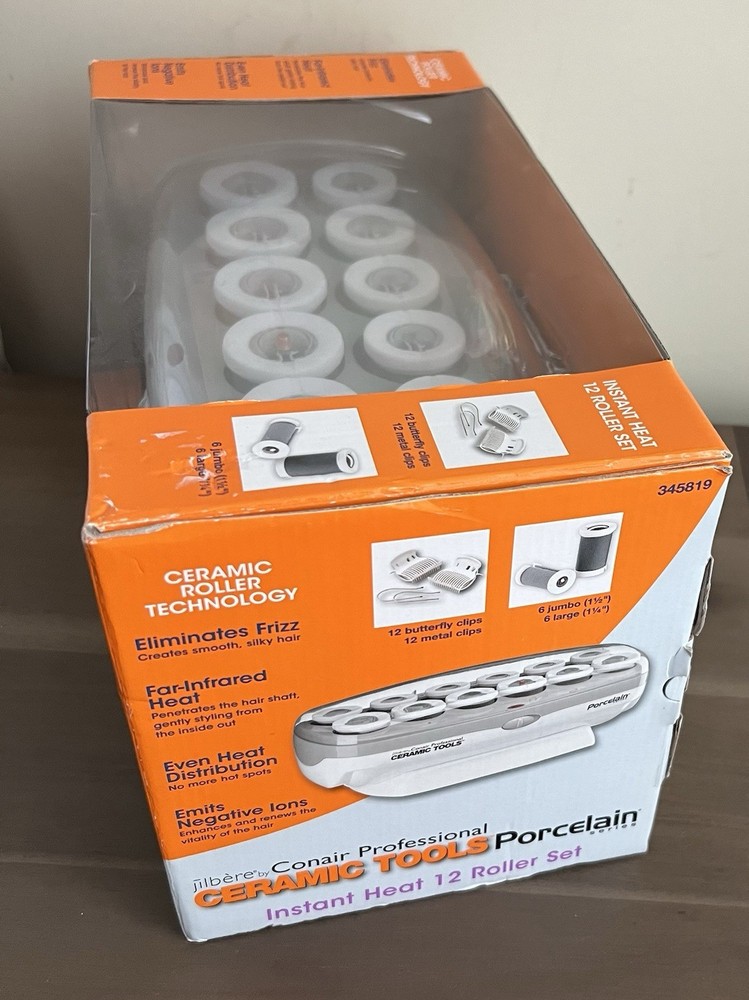 Conair Professional Jibere 12 Hot Rollers Clips