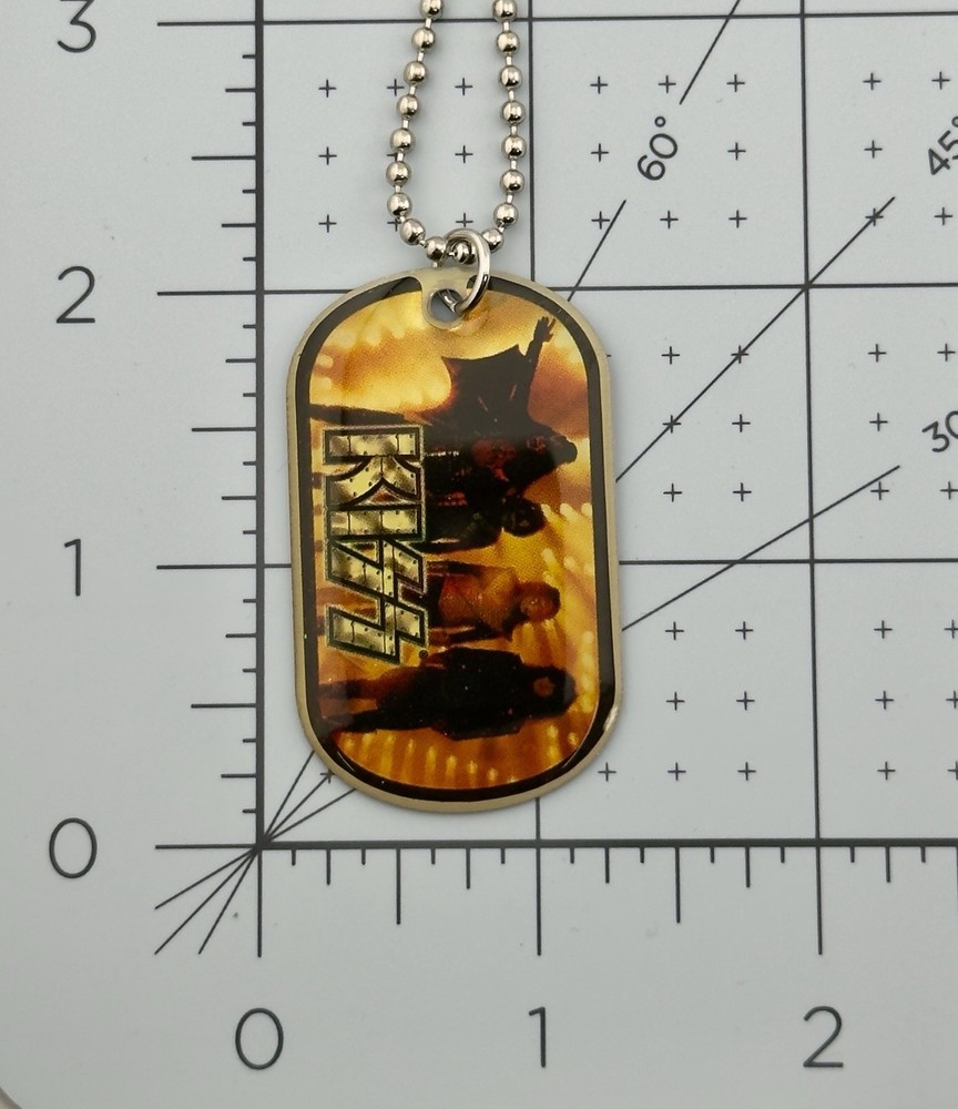 🎸 KISS 2010 Licensed Dog Tag Necklace on Ball Chain – 20 of 24