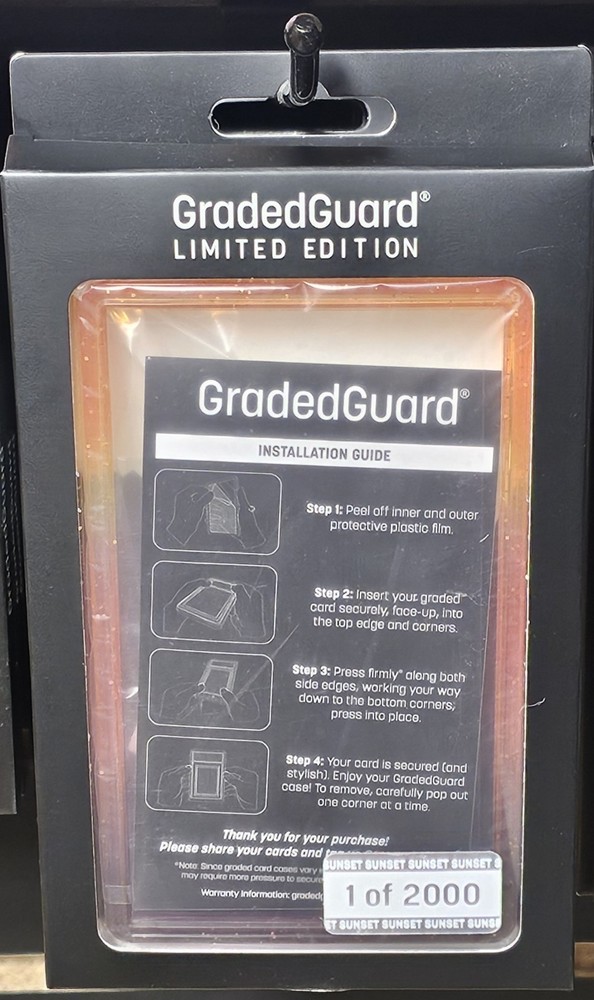 GradedGuard PSA Graded Card Case Guard Protector SUNSET Limited Edition 2000