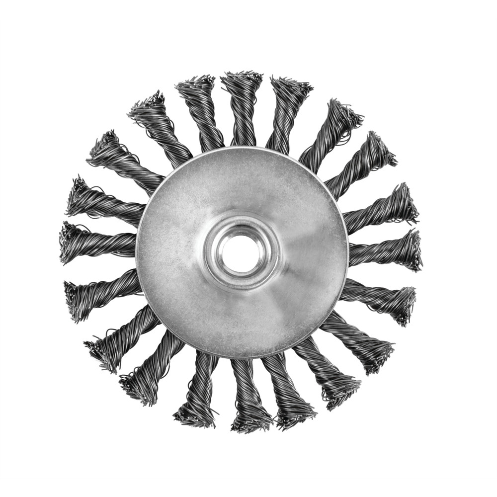 Titan 4 in. Knotted Bevel Wire Wheel
