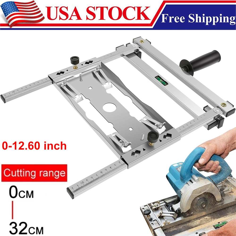 Cutting Machine Edge Guide Positioner 12.6 Inch Adjustable Circular Saw Guide US