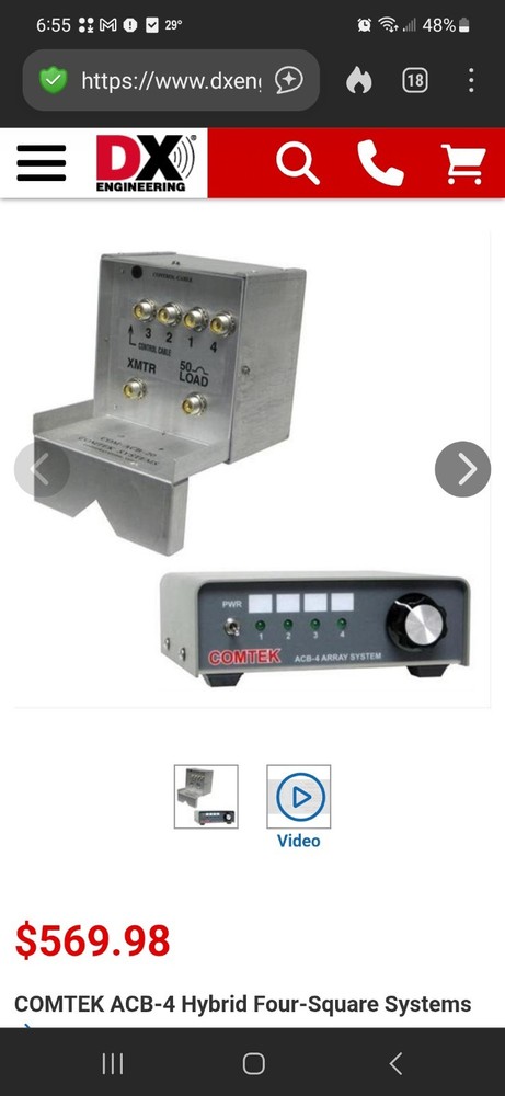 Comtek Systems Phase Array System ACB-80 Ham Radio Accessory Working From S.key