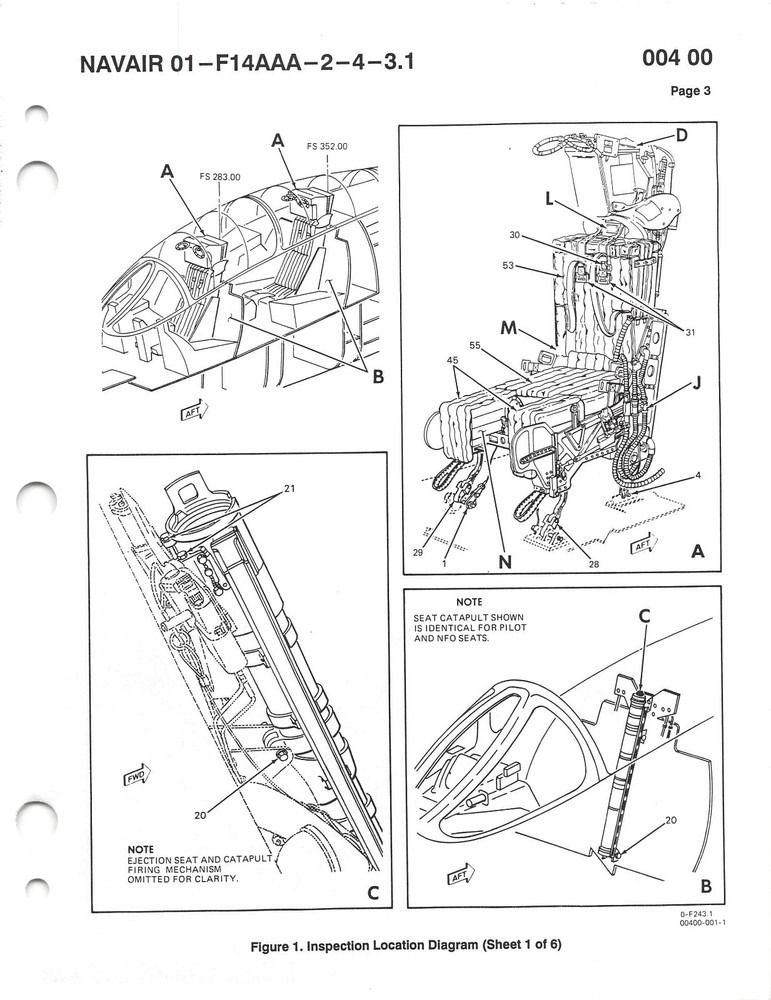 MK-GRU7A Ejection Seat Maintenance W/IPB Flight Manual - CD Version