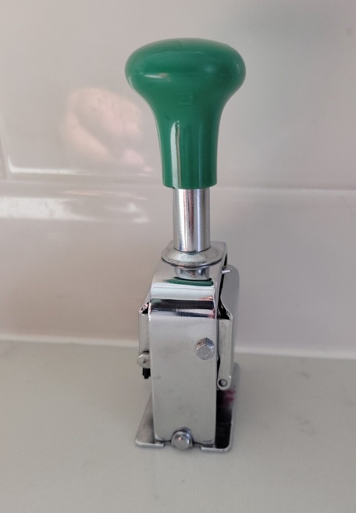 Great Wall Numbering Machine; Model 45, Green Top