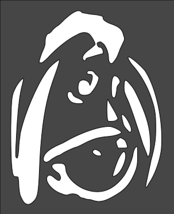 8"x10" Clear Plastic Stencil - Eeyore (SA5)
