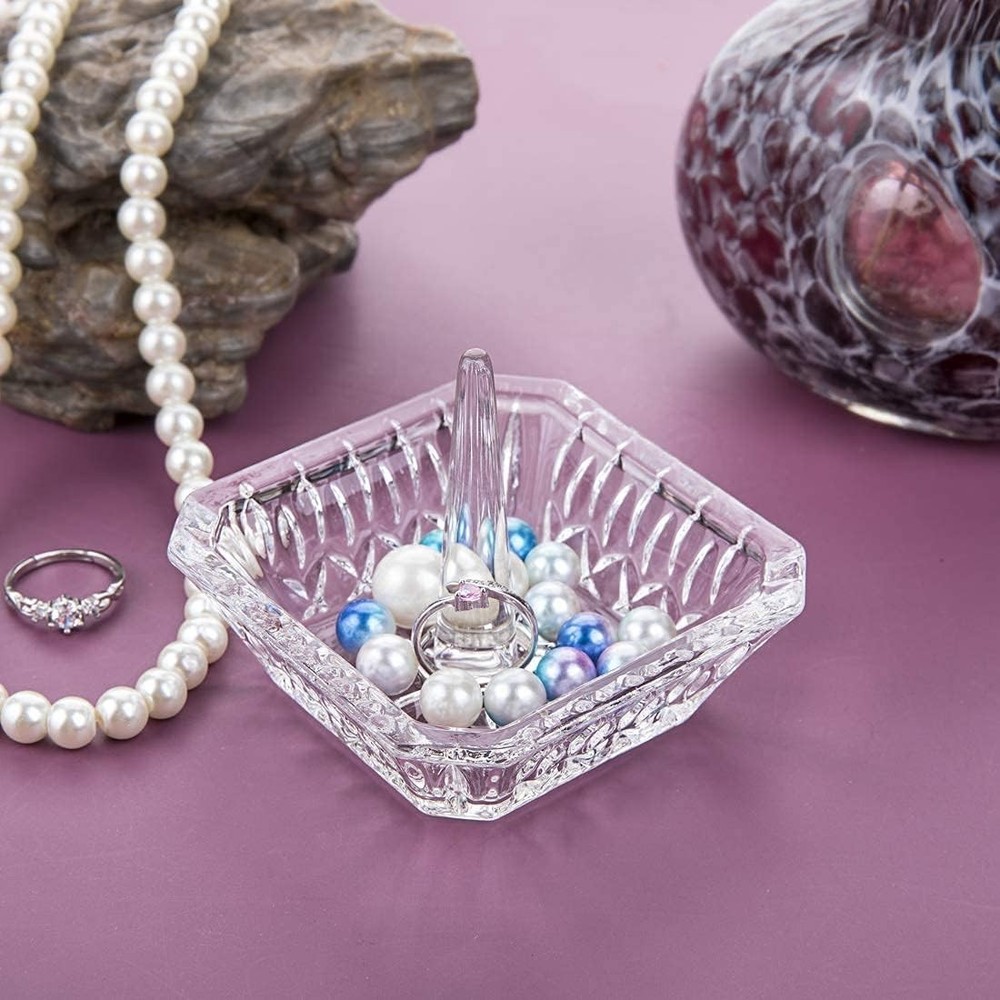 H&D Crystal Ring Holder Dish