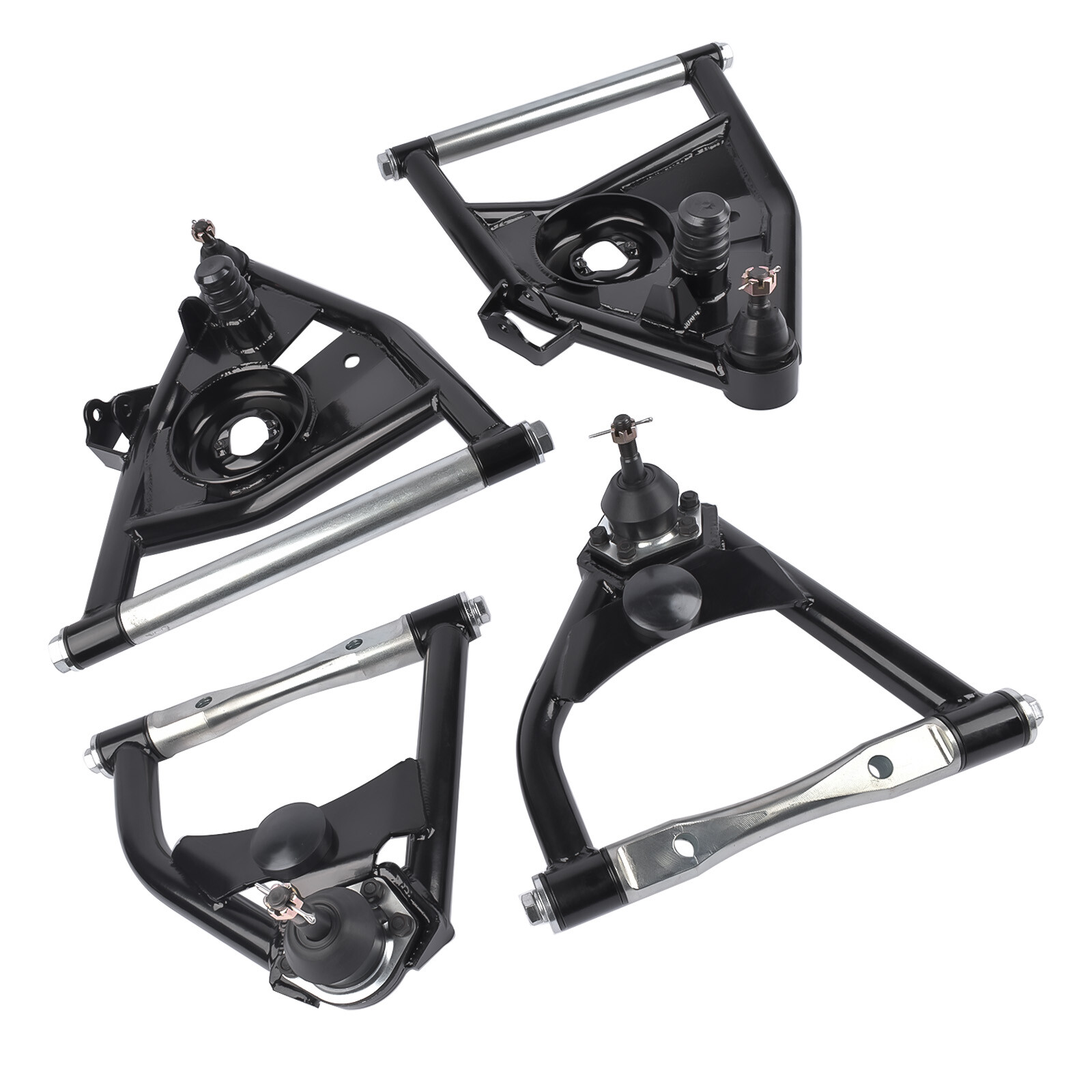 FOR 1973-1987 C10 CHEVROLET GMC TUBULAR CONTROL ARMS SET OF 4 UPPER AND LOWER