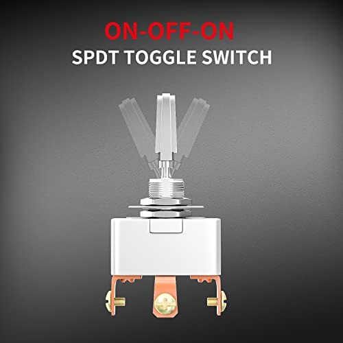 50A 12V DC Heavy Duty Toggle Switch 3 Position 50 Amp Toggle Switch 3 Way