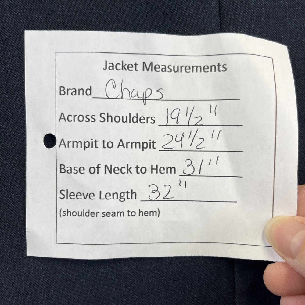 Chaps Blue Jacket Blazer Size 44R