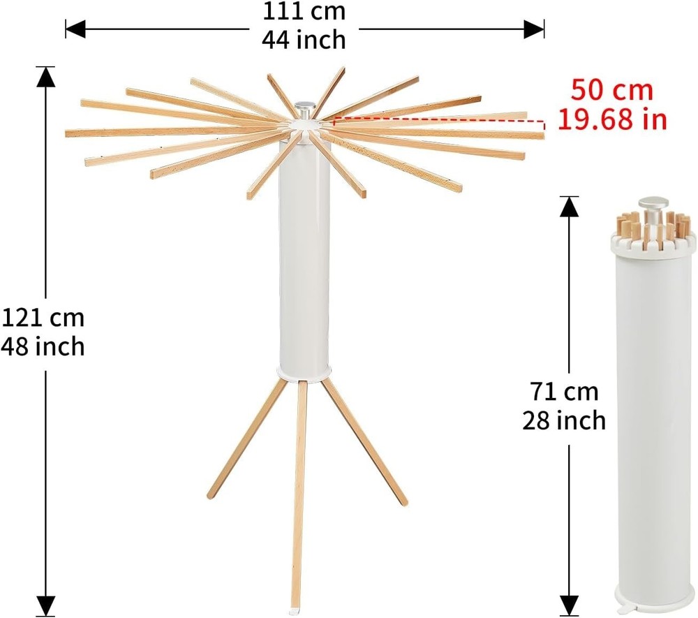 Tripod Clothes Drying Rack, Garment Rack Portable and Foldable Space Saving L...
