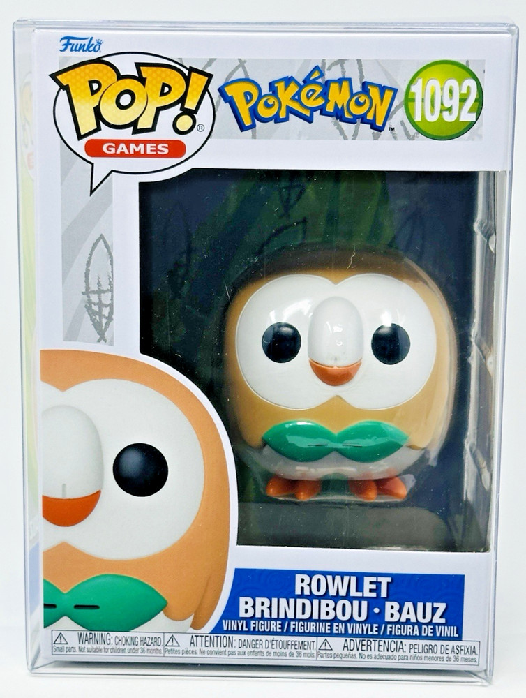 Funko Pop! Pokémon - Rowlet #1092 with Protector - New