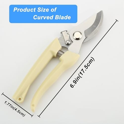 2Pcs Professional Pruning Shears Bypass and Straight