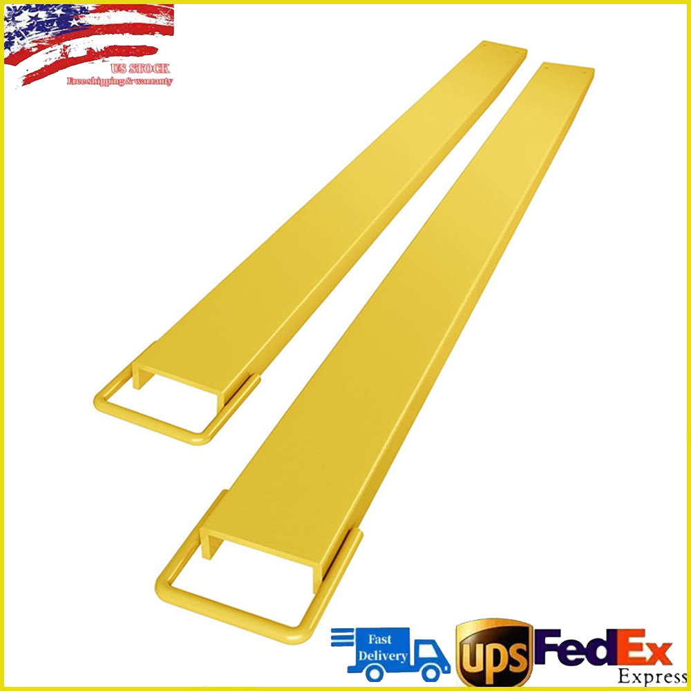1 Pair 60''/72"/84" Length Pallet Fork Extensions 4.5" Width Forklift Extensions