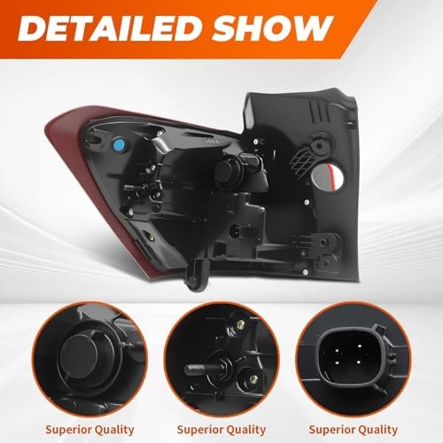 Passenger Side Tail Light Assembly Compatible with 2018-2021 Equinox Right