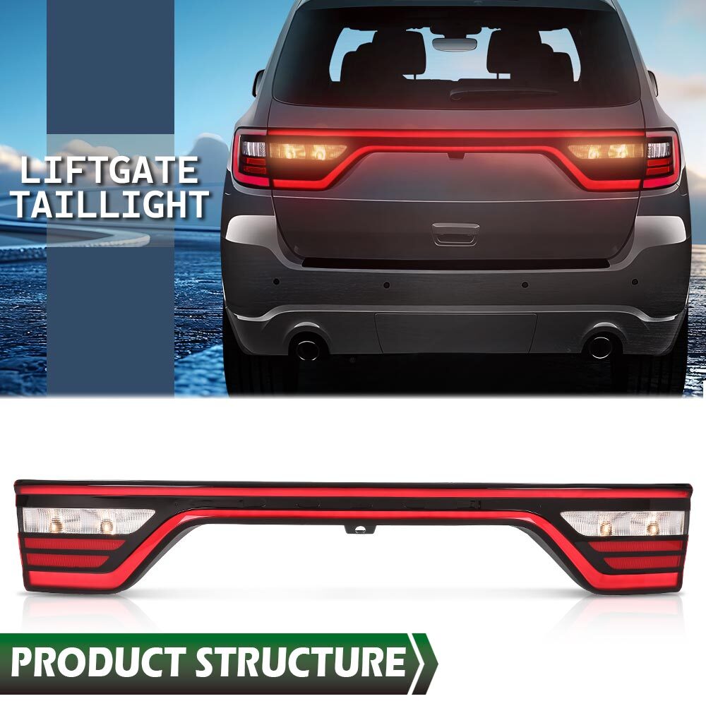 68453659AA Tail Light For 2014-2022 Dodge Durango Liftgate Lamp w/ Camera Hole