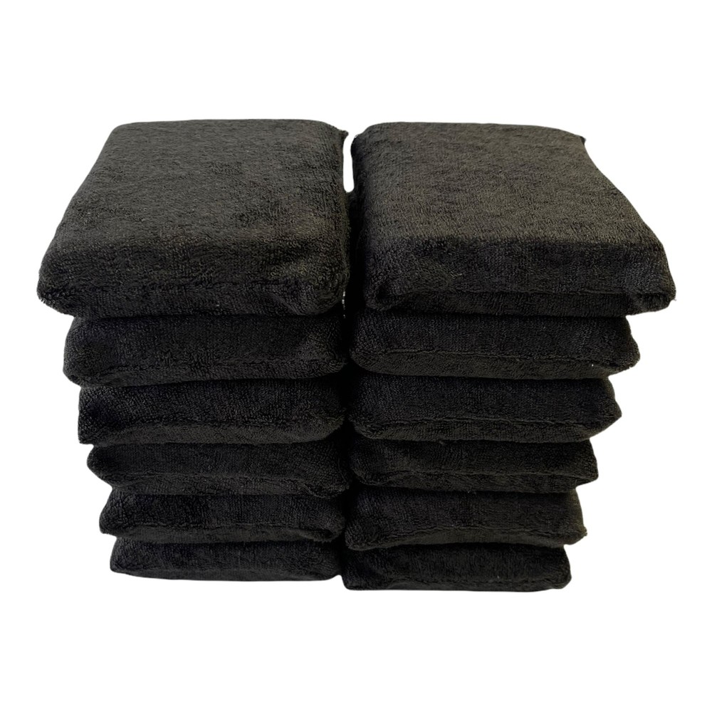 Hi-Tech Microfiber Wax Applicator Pad Black | Ultra Soft | Ceramic Coating