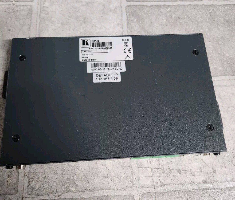Kramer DIP-30 Video Switcher NO POWER ADAPTER