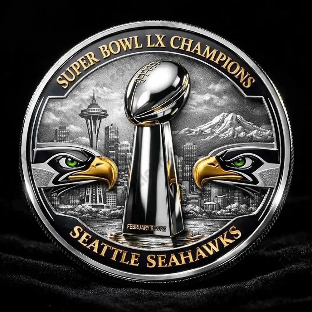 Super Bowl LX Champions 2026 Seahawks Commemorative Coin