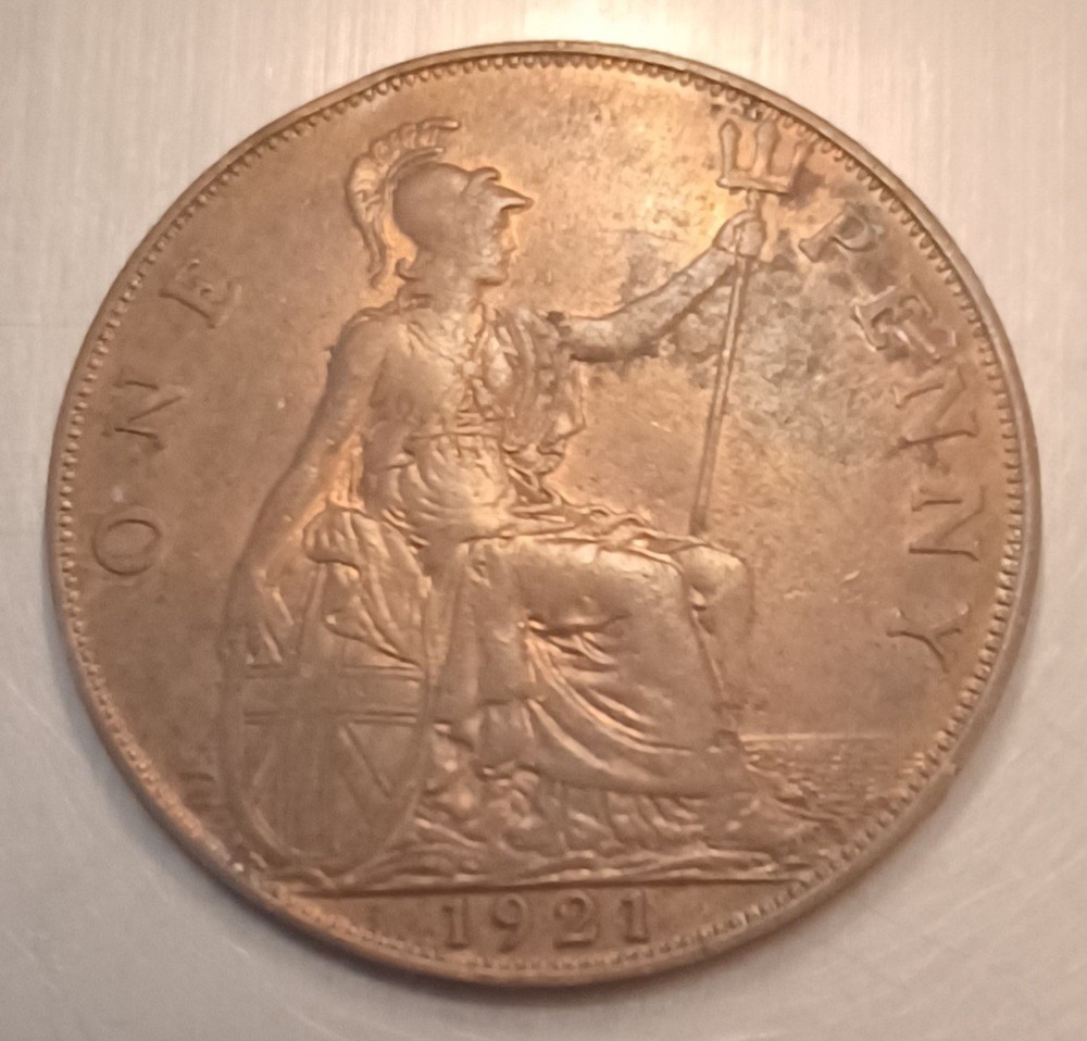 1921 British One Penny
