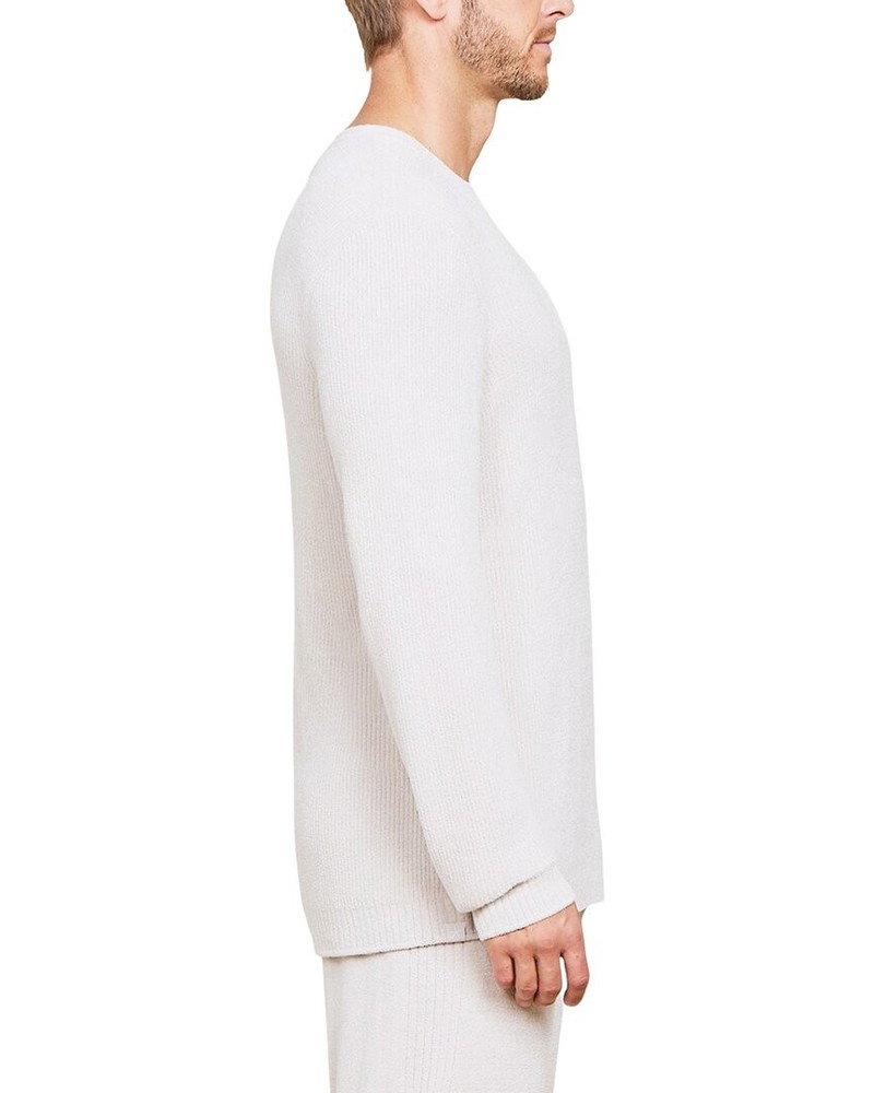 Barefoot Dreams Ccul Ribbed Pullover Men's Grey M
