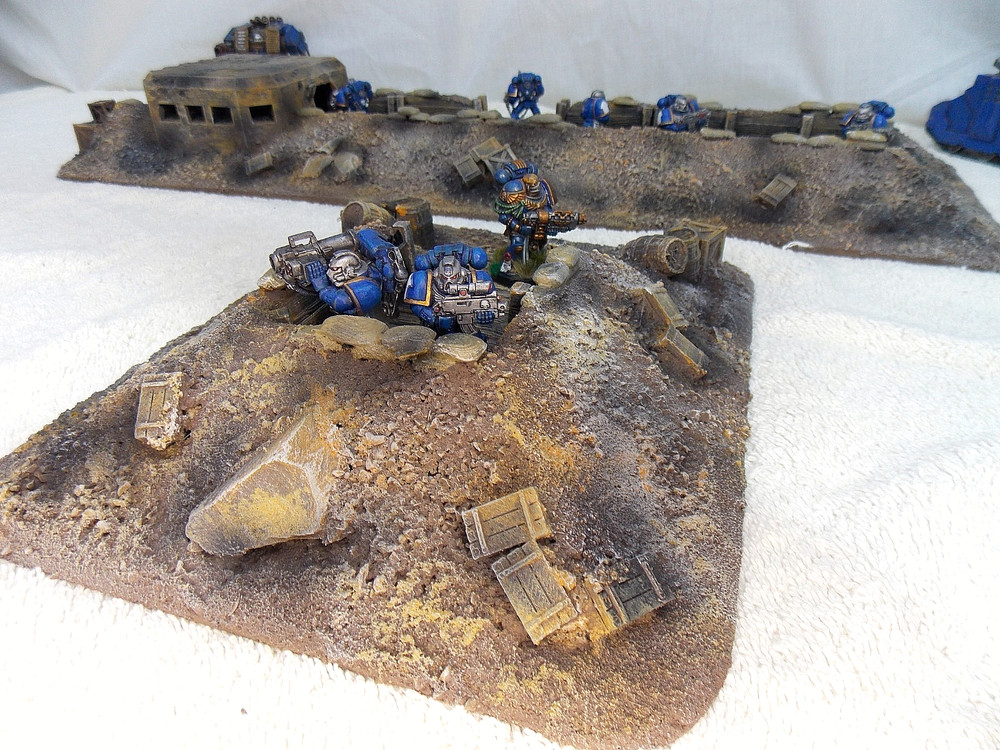 WARGAMING TERRAIN PAINTED ADVANCE ORDERS TRENCH SYSTEM
