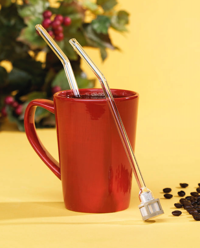 Java Wand Coffee Brewing Glass Straw With Filter Eco