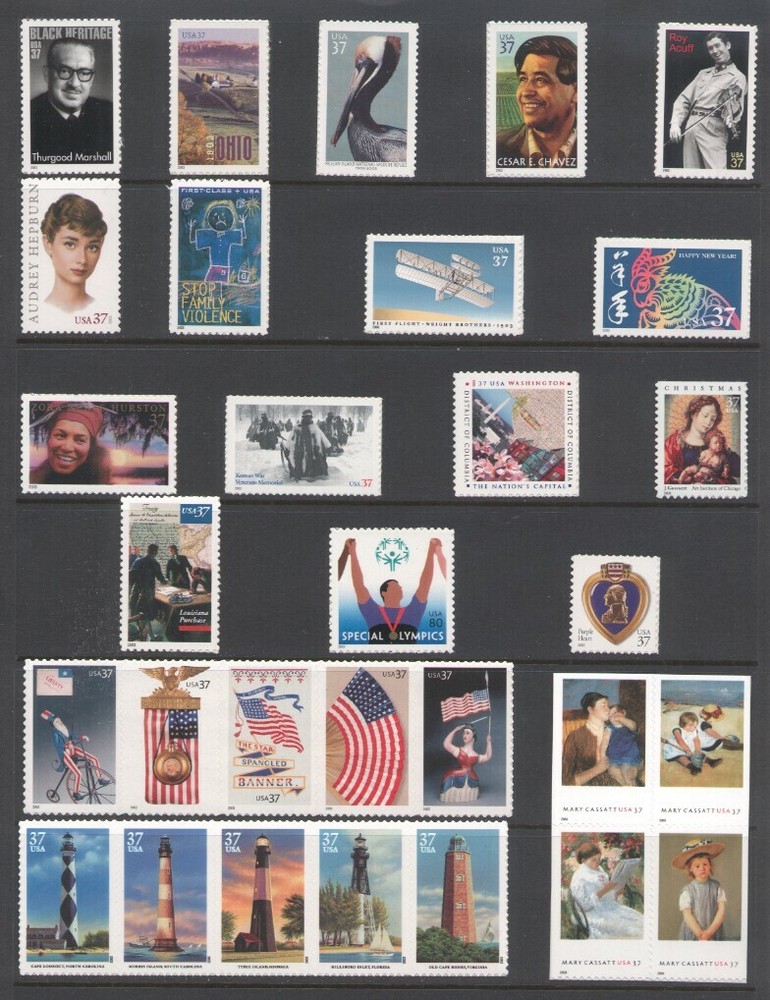2003 U.S. COMMEMORATIVE YEAR SET *71 STAMPS* WITH 2 SHEETS MINT-NH