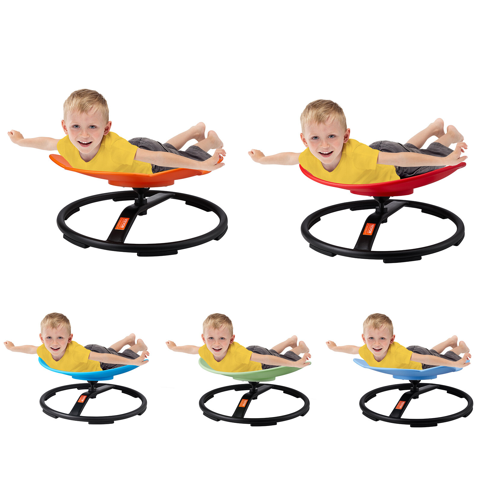 VEVOR Elephant/Round Kids Spinning Chair 220 lbs Sensory Swivel Chair Seat