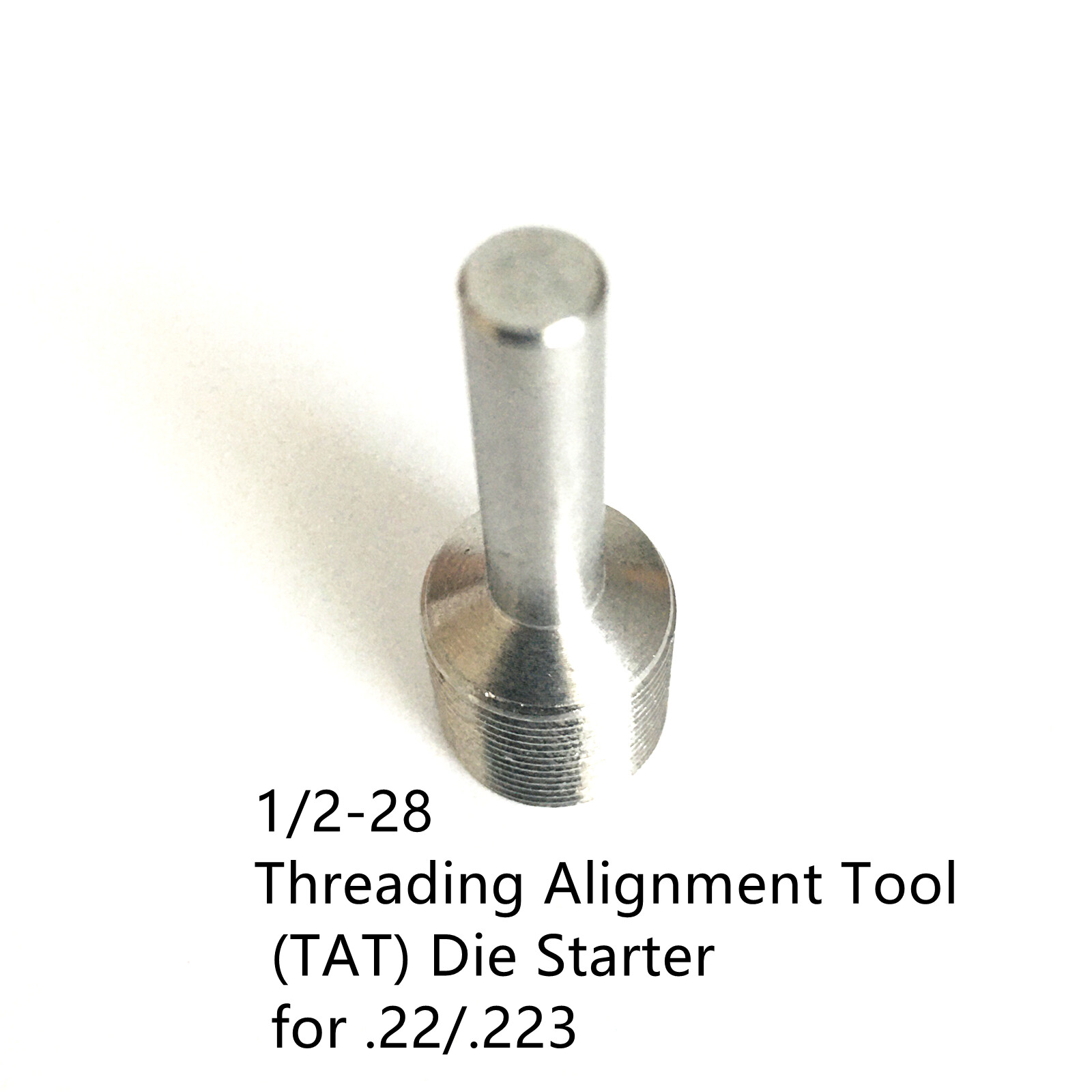 1/2-28 Threading Alignment Tool (TAT) Die Starter for .22/.223 Stainless Steel