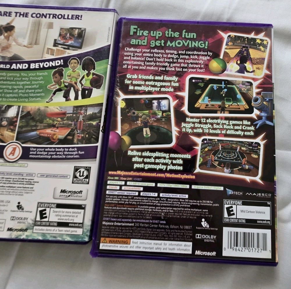 Xbox 360 Bundle Kinect Adventures & Motion Explosion Kinect