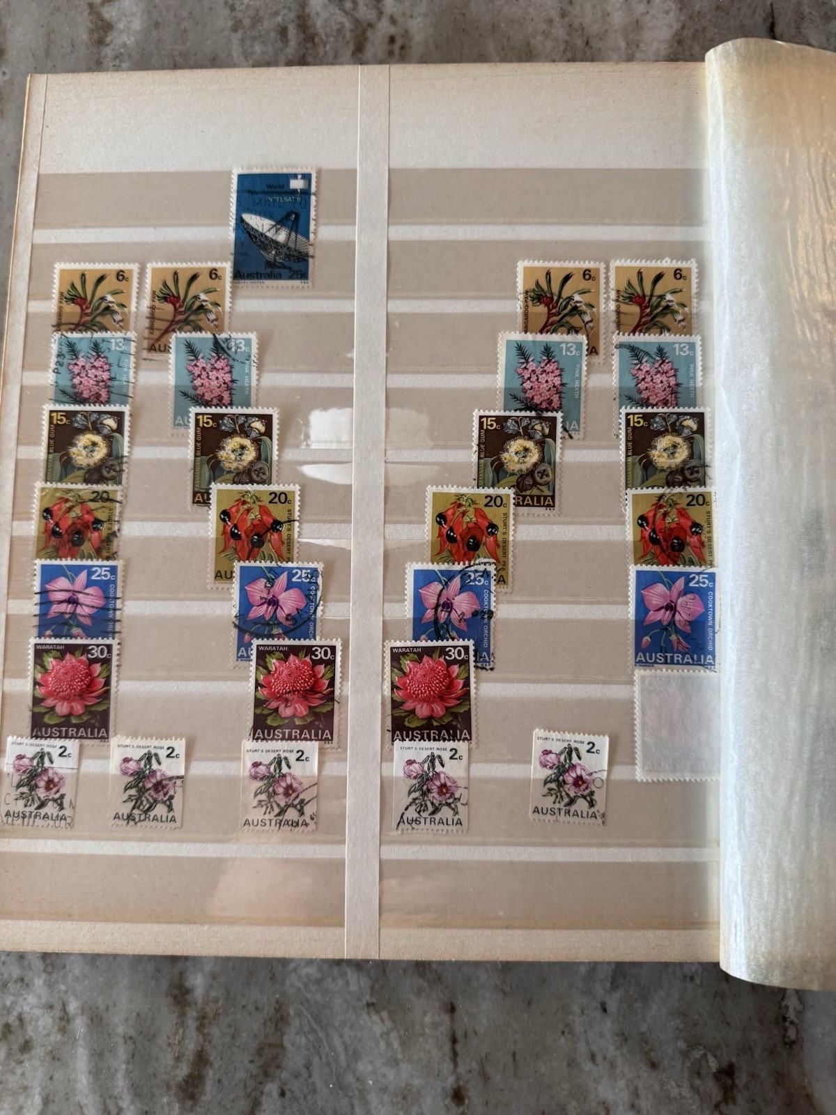 Australia Stamp Album. 1940’s - 70. SG, well populated. Roos, Royalty, Sport…