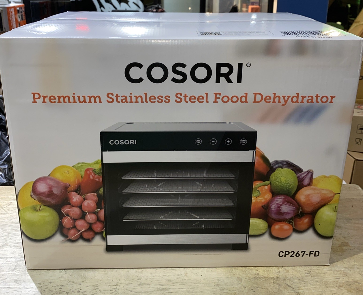 COSORI 600W Food Dehydrator 6.5" Trays Jerky Fruit Meat Dryer 165°F Silver