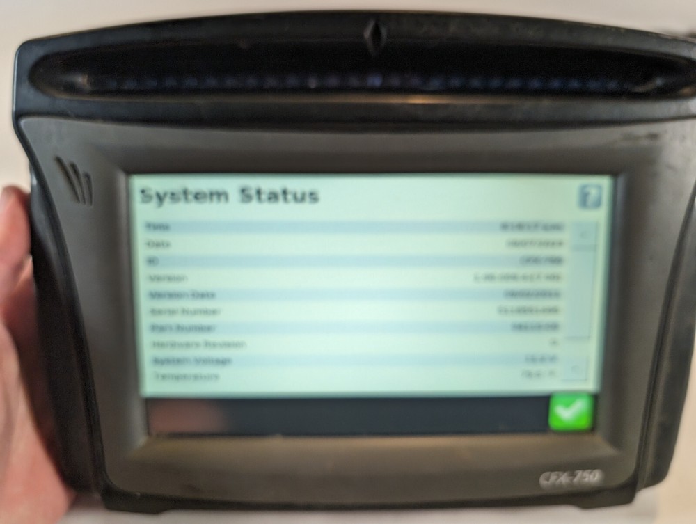 Trimble Display, Receiver CFX 750 DGPS