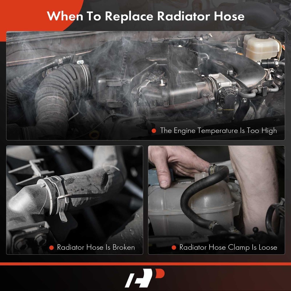 A-Premium 2-Pack Lower & Upper Side Radiator Coolant Hoses Compatible with Fo...