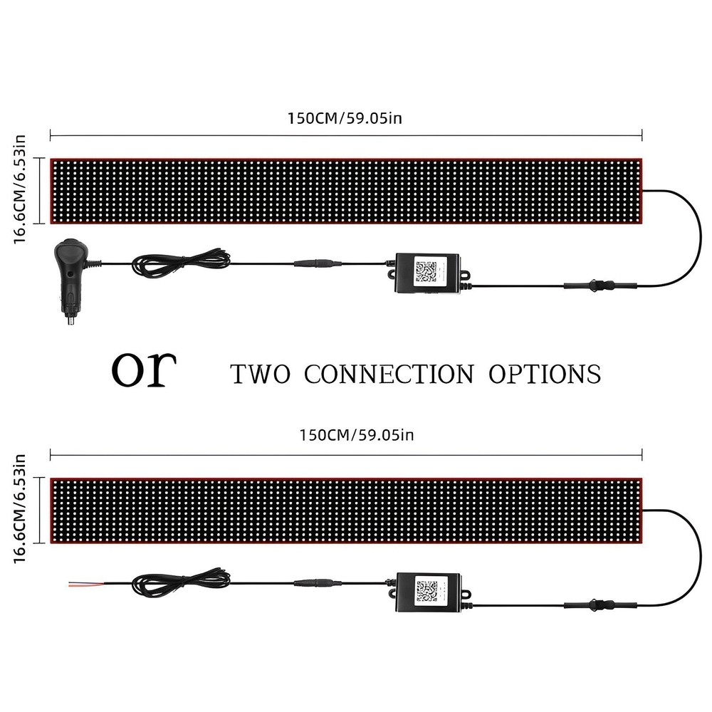 Devil Eyes Light For Car Programmable Flexible Digital Display Smart APP Control