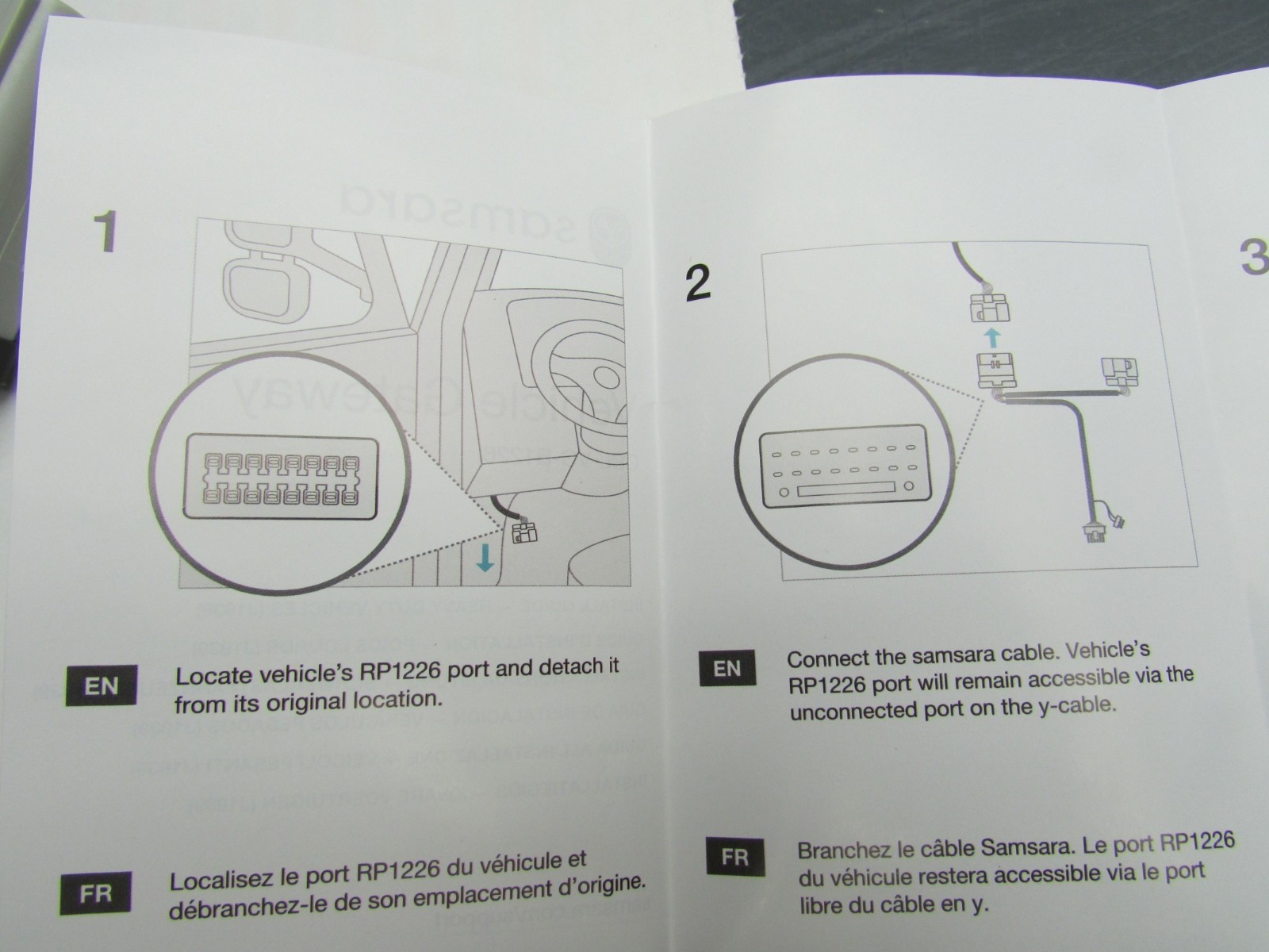 Samsara CBL-VG-B1226 / 030-0047-03 Vehicle Gateway Harness, Diagnostic Test GPS
