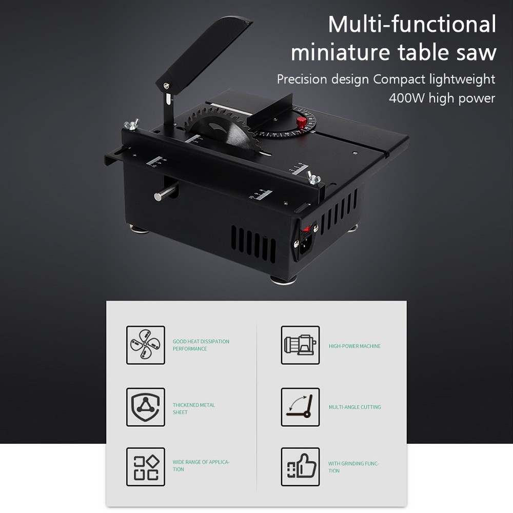 Mini Table Saw, Mini Table Saw for Crafts, Multi Functional Portable Adjustable