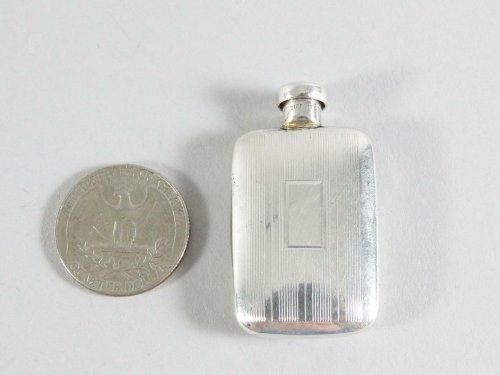 Tiffany & Co. Vintage Perfume flask - Bar/Box Pattern - Sterling Silver