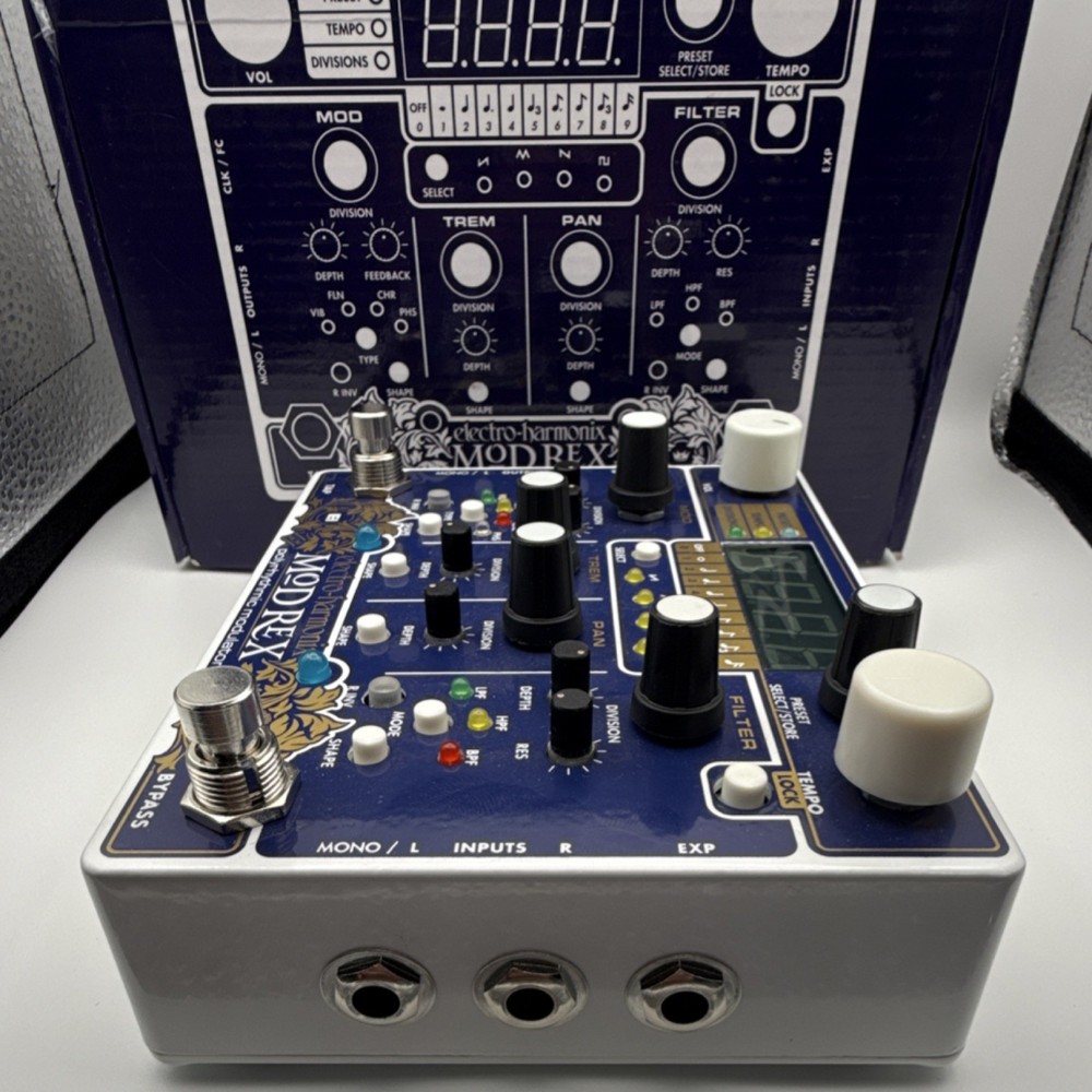 Electro-Harmonix MOD REX Digital Polyrhythmic Modulator Tremolo Filter Pedal