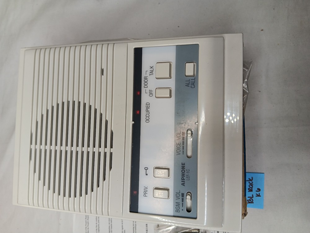 AIPHONE LEF-1C Semi-Flush Mount Open Voice Sub-Master Intercom with Door-Release